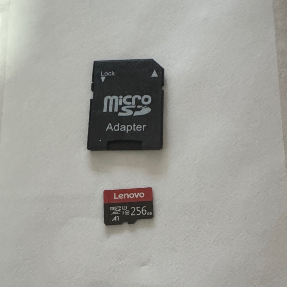 Lenovo MicroSD Card 256GB with Black Adapter